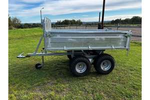 Envío Inmediato a Todo el Mundo, Nuevo Diseño, Remolque para Tractor ATV de 3 Toneladas, Hidráulico, Volteo Izquierdo, para Carga y Uso Utilitario, Columbia Británica - Product Image 2