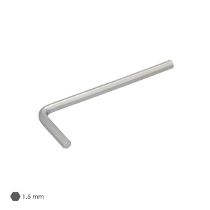 Chiave a brugola professionale standard in acciaio al cromo vanadio da 1,5 mm. - Product Image 3