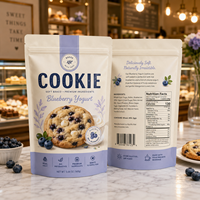 Sachet Doypack Personnalisé Refermable avec Fermeture Ziplock, Anti-humidité, pour Aliments pour Animaux, Bonbons Gélifiés et Biscuits, avec Trou de Suspension