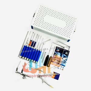 סט כלים חדש איכותי פרימיום לניתוחי עמוד שדרה, פלטות צוואר קדמיות אורתופדיות, תוספות עמוד שדרה, מאושר על ידי CE - Product Image 1