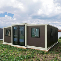 Maison conteneur maritime modifiée, durable et sécurisée, maison préfabriquée moderne de luxe extensible de 20/40 pieds avec aménagement personnalisé
