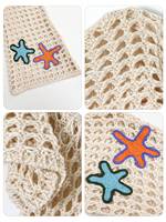 Vente en gros de hauts courts en tricot crocheté à manches longues, dos nu, à motifs floraux vintage, personnalisés, pour femmes, printemps, 100% coton