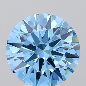 เพชรทรงกลม2.01ct สีฟ้าสดใสแฟนซี VVS1ปลูกในห้องปฏิบัติการ - Product Image 1