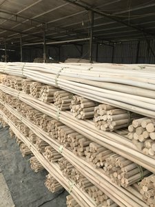 Poste de bambú de ratán recto seco natural Postes de caña de Manau de ratán pulido Correas de caña de tejido Calidad Premium - Product Image 3