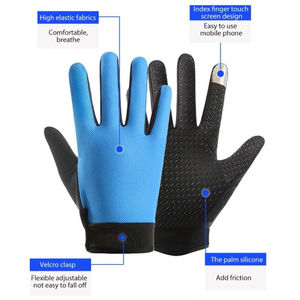 Gants de cyclisme professionnels pour hommes à doigts complets avec impression personnalisée Nouveau design Équipement de fitness - Product Image 3