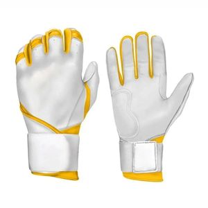 Gants de frappeur de baseball professionnels de haute qualité en cuir Logo personnalisé Couleurs personnalisables Tailles Durable Confortable Service OEM - Product Image 1