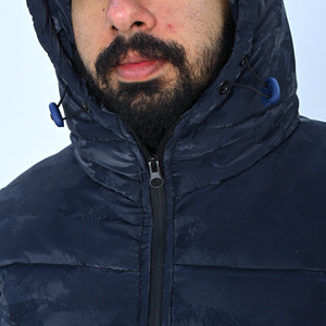 Kent Trading Company <b>Thick</b> Polyester Puffer Jacket Men <b>Winter</b> Hooded Zipper Warm Windproof Water Resistant Casual <b>Coat</b> Regular - Product Image 3