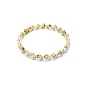 Pulsera de tenis de moissanita con corte radiante esmeralda de 13.73 TCW, plata de ley 925, joyería fina para novias y bodas, 6.5 pulgadas, para mujer - Product Image 5