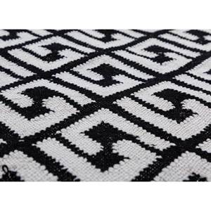 Alfombras de Lana Hechas a Mano Estilo Alhambra, Gris y Negro, Tejido Plano, para Hogar, Diseño Geométrico Rectangular, 10mm, para Adolescentes-ADWP-13051 - Product Image 3