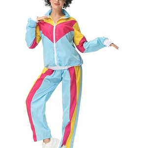 Chándales cortavientos para mujer con cremallera completa de nailon Vintage 2025, conjunto de 2 piezas con logotipo personalizado, traje de jogging para invierno - Product Image 1