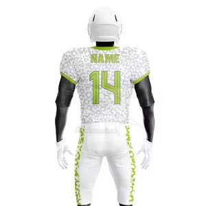 Uniforme de football américain de qualité supérieure, respirant, design athlétique élégant, personnalisable, parfait pour les entraînements et les matchs - Product Image 5