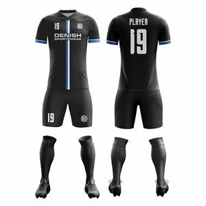 Uniformes de football à sublimation personnalisés de haute qualité Tissu polyester respirant à séchage rapide Maillot de football personnalisé pour équipes - Product Image 1
