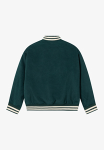 Veste universitaire en toile 100% laine tendance pour homme, col montant, broderie, étiquette personnalisée, respirante, streetwear d'hiver, vente en gros - Product Image 2