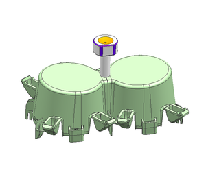 Accessoire de test médical, personnalisation de moules d'<span class=keywords><strong>injection</strong></span>, développement de moules haute précision résistant à l'usure, certifié ISO9001, 10+ - Product Image 1