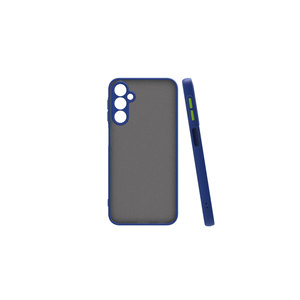 Coque de protection en silicone bleu marine JoieCreatif Hux Series pour Samsung Galaxy S24 FE avec dos électroplaqué - Product Image 1
