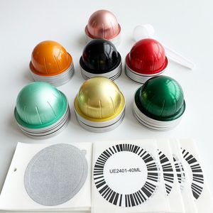 Confezione UE <span class=keywords><strong>Capsule</strong></span> da Caffè Vertuo Riutilizzabili e Colorate da 41ml Pod in Alluminio con Coperchi in Lamina Ideali per l'Erogazione Quotidiana - Product Image 3
