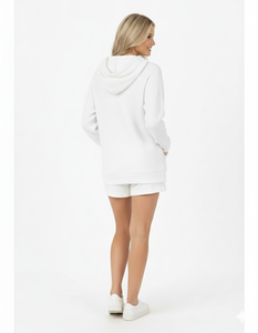 Nouveauté sweat à capuche pour femme tenue décontracté automne/hiver 100% coton matériel respirant vêtements d'hiver sur mesure Logo impression OEM - Product Image 3