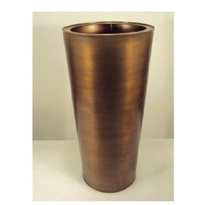 Maceta redonda de cobre con acabado antiguo para el hogar, sala de estar, interior, exterior, hogar, balcón, decoración de jardín, maceta de Metal - Product Image 3
