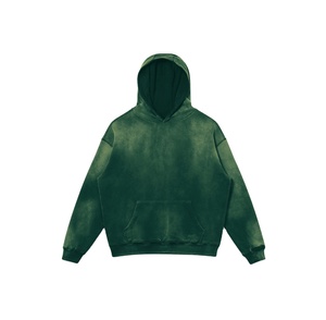 Nouveauté 2026 : Sweat à capuche en molleton bouclette de coton épais, style streetwear, vintage, double couche, délavé à l'acide, respirant - Product Image 1