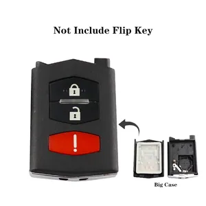 2/3 bouton pliant Flip voiture clé coque Fob étui avec lame non coupée pour Mazda 2 3 5 6 RX8 MX5 M6 CX5 télécommande - Product Image 6