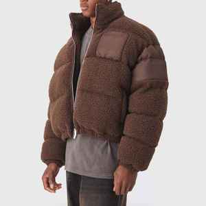 High Quality Custom Puffer <b>Jackets</b> <b>Corduroy</b> Puffer Down <b>Jackets</b> for <b>Men</b> Polar Fleece Thick Winter <b>Jackets</b> for <b>Men</b> - Product Image 4