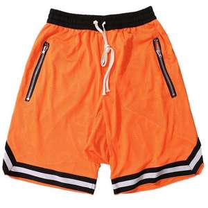 Pantalones Cortos Deportivos de Malla para Hombre, 100% Poliéster, Color Sólido, Duraderos, Casuales, Antiarrugas, de Secado Rápido, Transpirables, con Cintura Elástica - Product Image 2