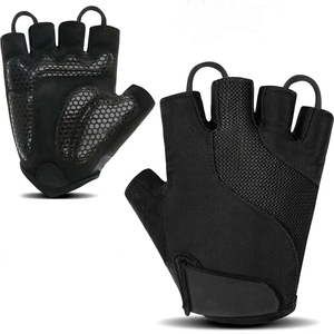 Gants de sport personnalisés respirants, antidérapants, à demi-doigts, avec sangle de poignet réglable, en polyester, pour la gym, le fitness et le cyclisme - Product Image 2