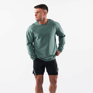 ใหม่คุณภาพสูงผู้ชายความอบอุ่นเสื้อโลโก้ที่กําหนดเอง GYM เสื้อยืดแขนยาวกลางแจ้งวิ่งฟิตเนส T เสื้อผู้ชายกีฬา T เสื้อ - Product Image 2