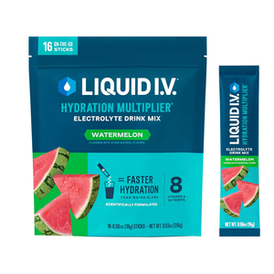 Liquide intraveineux Multiplicateur d'hydratation - Pastèque |   Mélange de poudre de boisson électrolytique |   1 paquet (16 portions) - Product Image 1
