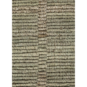 Tapis en laine tissé à la main à rayures vertes Contour, style classique Jaipur FR, pour entrée, salon, couloir, rectangulaire - Hwl-181, épaisseur 10 mm, grand modèle - Product Image 3