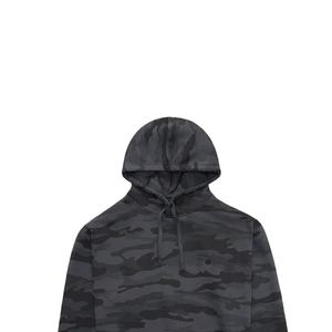 Sudadera con Capucha Gruesa de Invierno con Estampado Digital Camuflaje Negro y Gris, con Bolsillo |   Comercio Independiente - Product Image 2