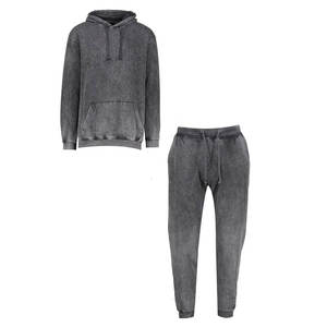 Survêtements décontractés d'hiver pour hommes, prix de gros, lavage acide uni, respirant, fabrication au Pakistan, haute qualité, logo personnalisé, léger - Product Image 2