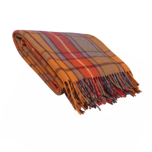 ผ้าห่มขนสัตว์สไตล์บูคานันโบราณของแท้ลายคลาสสิกอบอุ่นและสบาย - Product Image 5