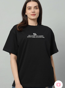 Camiseta con estampado de algodón 100% personalizado para mujer, calidad superior, nuevo diseño, hombro caído, estilo informal de Bangladesh 180 GSM - Product Image 3