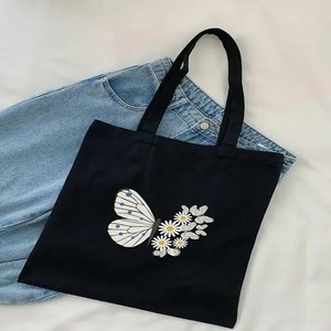 Bolso de lona reutilizable ecológico Bolso de hombro hecho a mano Bolso elegante - Product Image 6