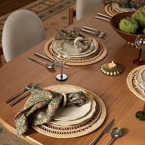 แผ่นรองจานหวายทรงกลมขนาดใหญ่แผ่นรองจานหวายสานเป็นมิตรต่อสิ่งแวดล้อมสำหรับงานเลี้ยงร้านอาหารและของตกแต่งบ้านขายส่ง - Product Image 3