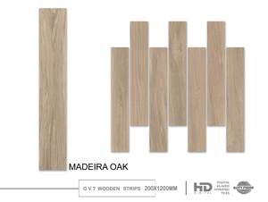 Azulejos de Porcelana con Efecto Madera de 200x1200 mm |   Tarima de Madera para Pared y Suelo, Diseño Moderno para Exportación, Superficie Mate Natural - Product Image 2