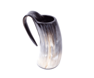 Tasses à bière élégantes et écologiques personnalisées Tasses à corne de boeuf naturelles de haute qualité décoratives - Product Image 3