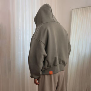 Sudadera térmica de felpa francesa para hombre, ropa de calle de invierno, jersey de gran tamaño, ropa deportiva informal, sudaderas con capucha personalizadas, peso pesado - Product Image 6