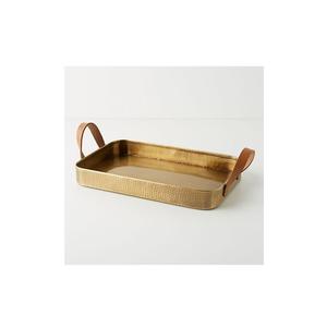 Bandeja de Servicio de Latón de Diseño Único, Moderna, Hecha a Mano, Multifuncional, para Diwali, Ramadán, Eventos de Hospitalidad, Interiores Étnicos - Product Image 2