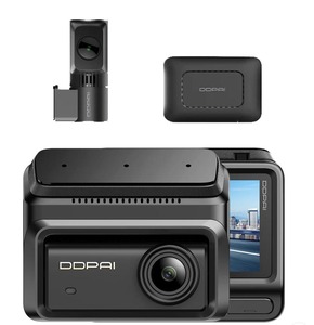 Caméra de tableau de bord double objectif DDPAI Z90 avec écran IPS 3 pouces SR2.0, enregistrement vidéo triple vue, prise en charge NightVIS 2.0 - Product Image 2