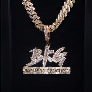 Personalizable 925 plata esterlina Moissanite Hip Hop enlace cadena VVS diamante probador colgante fino colgantes encantos para fiesta raperos - Product Image 1