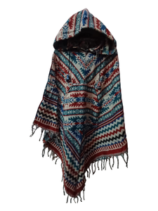 เสื้อปอนโชเสื้อฮู้ดอะคริลิกขนสัตว์ขนาดใหญ่พิเศษของผู้หญิงคอลเลกชันแฟชั่นฤดูหนาวสไตล์หลวมระบายอากาศ - Product Image 4