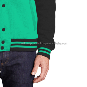 Chaqueta Varsity de Algodón para Hombre, Estilo Urbano, Chaqueta de Béisbol Premium - Product Image 6