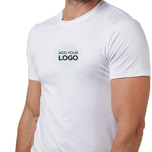T-shirts pour hommes personnalisés en polyester/coton respirant et anti-rides par sublimation - Product Image 2