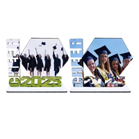 2025 Logo personnalisé Cheer Media Sign et cadre photo Double face imprimable Sublimation vierge peint Technique