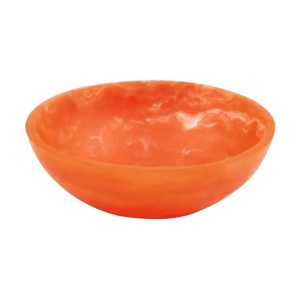 Cuenco decorativo de resina hecho a mano con acabado brillante suave diseño artístico moderno centro de mesa para mesa cocina o estante expositor - Product Image 1