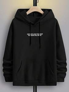 ชุดเซ็ตเสื้อฮู้ดดี้และกางเกงคาร์โก้ปักลายสไตล์สตรีทแวร์ดีไซน์ใหม่สำหรับผู้ชาย ทรงขาบาน - Product Image 4