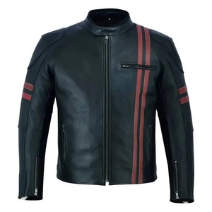 Chaqueta de cuero genuino versátil clásica Elegancia elegante con durabilidad Tela de impresión brillante mate de moda atemporal - Product Image 1