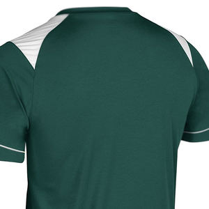 Camiseta de fútbol transpirable de secado rápido impermeable 100% poliéster cuello redondo para adultos con logotipo personalizado-Ropa deportiva al aire libre - Product Image 6